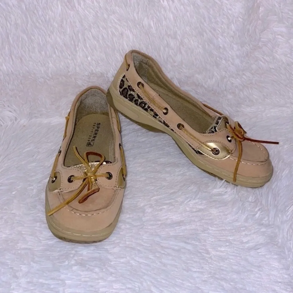 Sperry Angelfish Leopard Jacquard Slip-On Boat Shoe